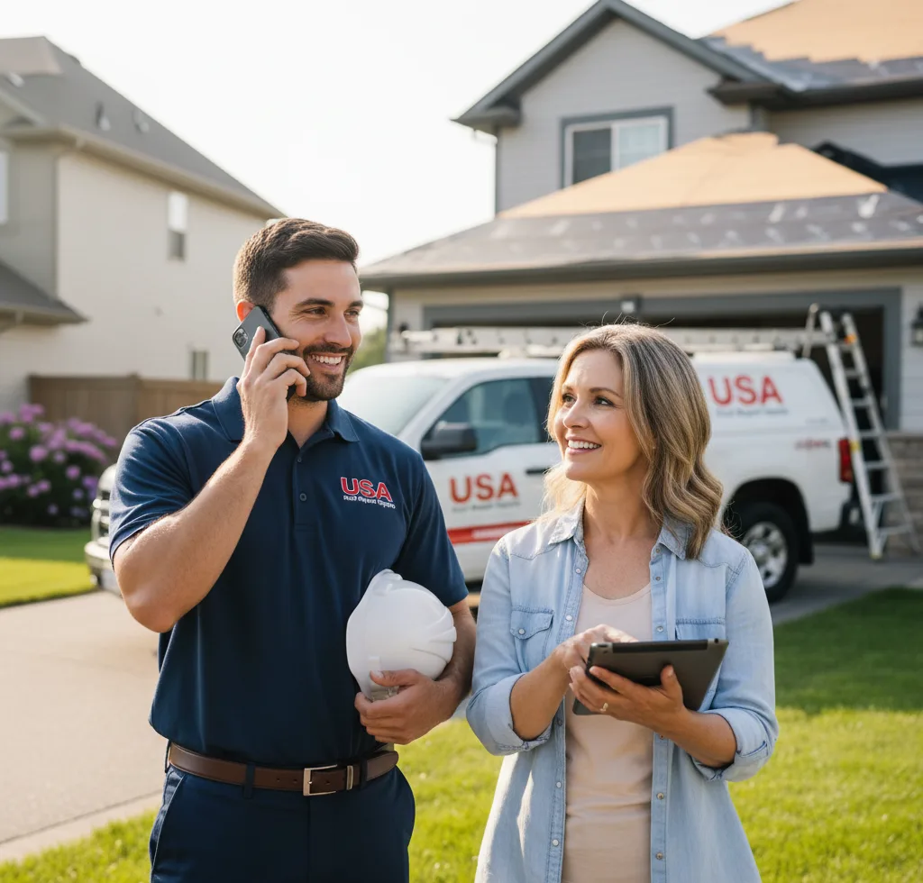 USA Roof Repair Experts customer support in North Prairie